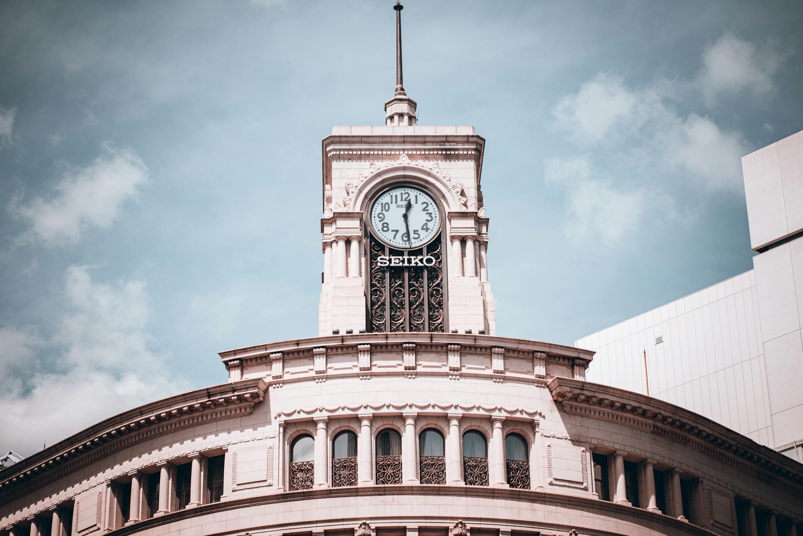Building with Tower with Clock