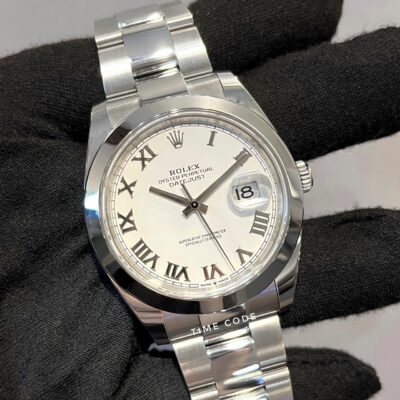 [BRAND NEW] ROLEX DATEJUST 41MM ROMAN WHITE DIAL -126300