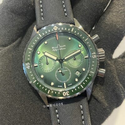 [BRAND NEW 2023] BLANCPAIN FIFTY FATHOM BATHYSCAPH CHRONOGRAPH FLYBACK 43.6MM TROPICAL GREEN DIAL
