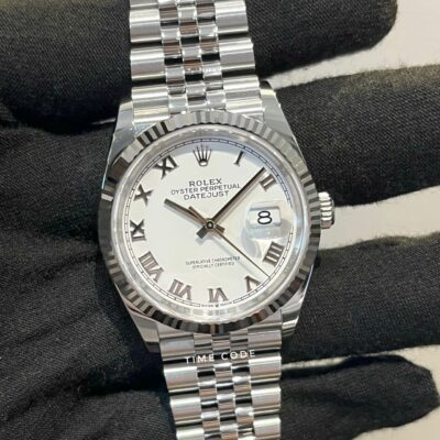 [BRAND NEW 2024] ROLEX DATEJUST 36MM ROMAN WHITE DIAL JUBILEE BRACELET-126234