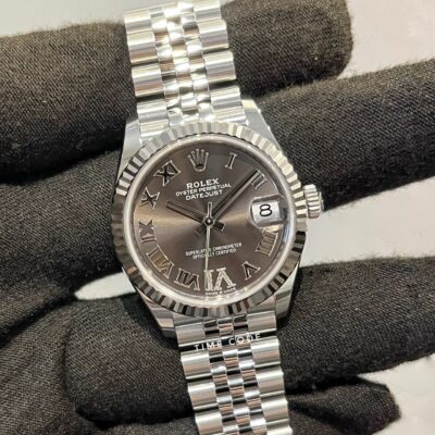 [BRAND NEW] ROLEX DATEJUST 31MM GREY ROMAN VI DIAMOND DIAL JUBILEE BRACELET -278274