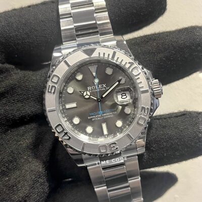 [PREOWNED 2021] ROLEX YACHT-MASTER 40MM PLATINUM BEZEL GREY DIAL -126622