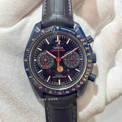 [PREOWNED 2019] OMEGA SPEEDMASTER MOONPHASE BLUE CERAMIC 44.25MM -304.93.44.52.03.002